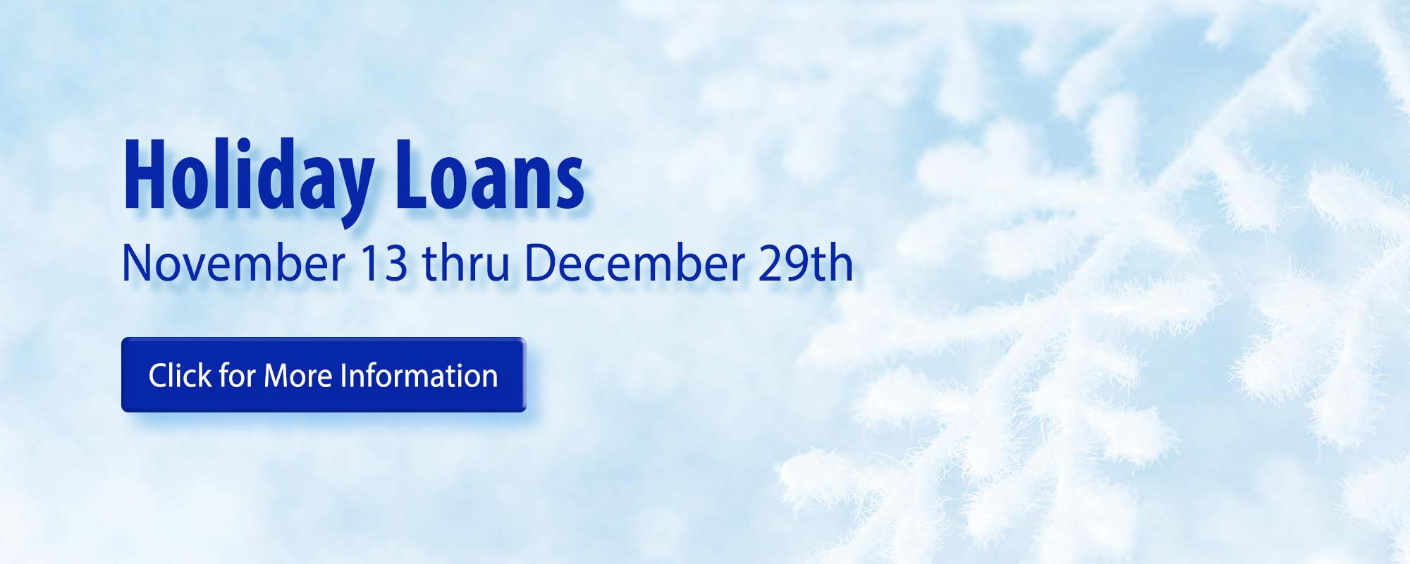 Holiday Loans - click for information